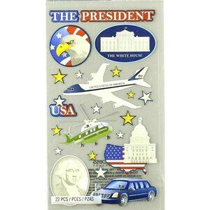 EK Success Sticko Mr. President Stickers History Government Airplane Patriotic
